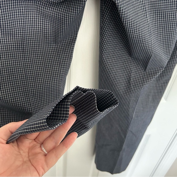 Brooks‎ Brothers Women’s Navy Windowpane Ankle Pants, 6 - Picture 6 of 8